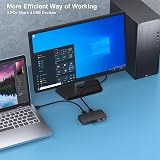 BENFEI USB 3.0 2-Input 4-Output KVM Switch for 2 PCs view 4
