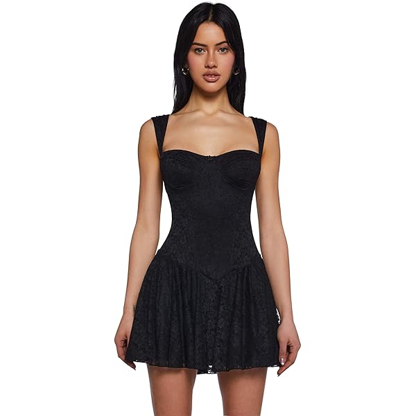 knee length dresses for ladies Good Decisions Mini Dress Feline main image 1