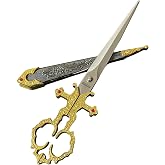 Fantasy Edge Medieval Decorative Scissors with Sheath Cover &ndash; Vintage Renaissance Style Craft Scissors for Sewing, Display, Office D&eacute;cor, Collectors, and Unique Gift Ideas