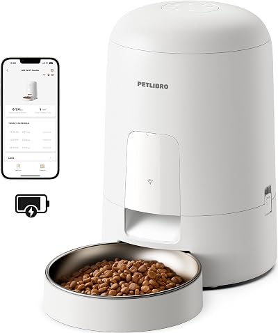 PETLIBRO Automatic Cat Feeder Battery Powered 2L WiFi App Control 30d