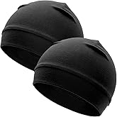 ROYBENS 97% Cotton Skull Cap Beanies for Men Women, Breathable Helmet Liner Sleep Hat