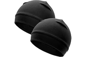 ROYBENS 97% Cotton Skull Cap Beanies for Men Women, Breathable Helmet Liner Sleep Hat