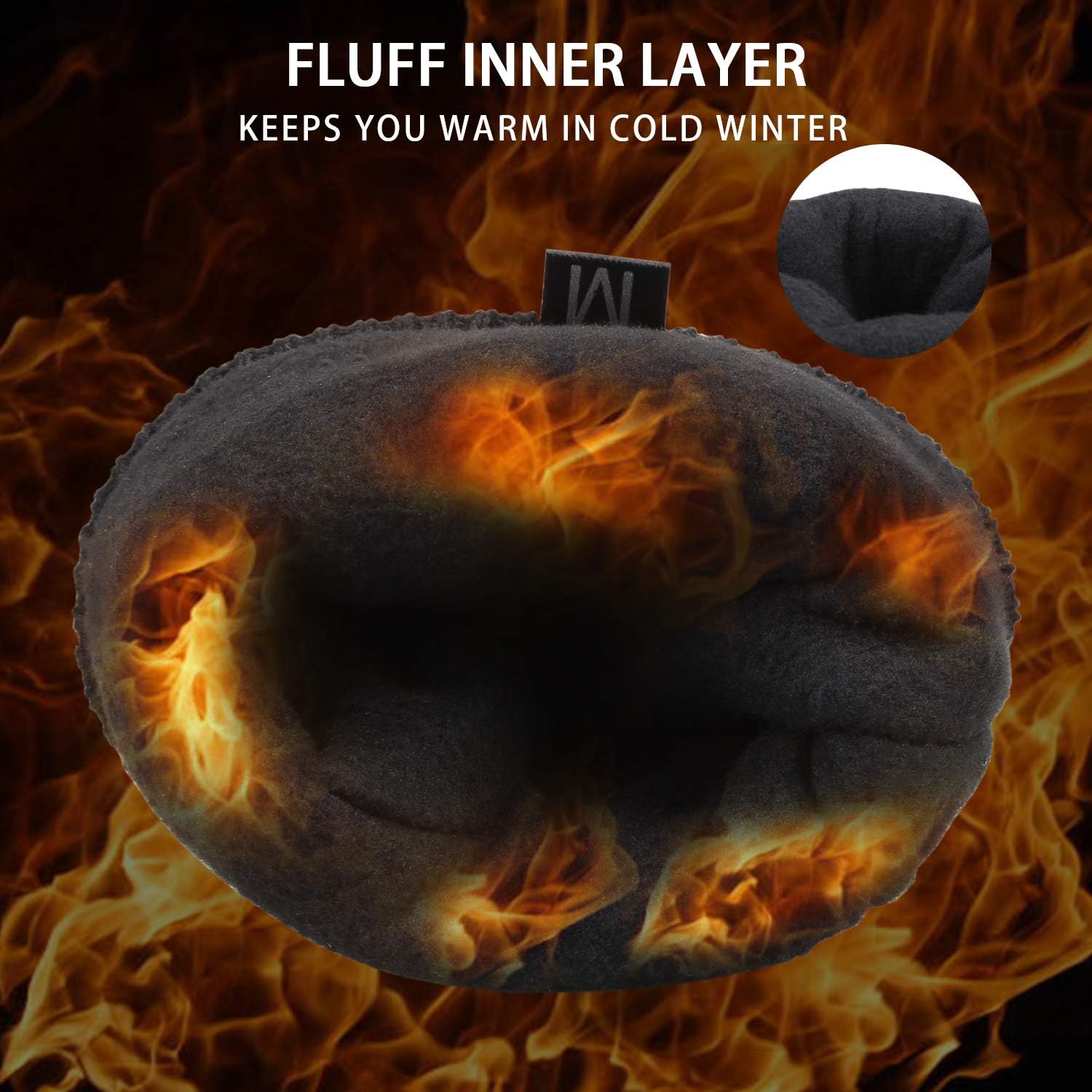 Mens Winter Gloves Cold Weather Thermal Warm Fleece Windproof Gloves for Men at  Men’s Clothing store