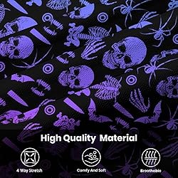 Xdceu Men's Skull Polo Shirts Hawaiian Golf Polo