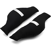 Ganeen 2 Pack Bass Drum Muffling Pillow Muffler with 12 Drum Dampeners Silicone Gel Pads for Cymbals Tone Control Snare Drumset Dampening, Reduce Overtones Ringing Studio Music Festival Performance
