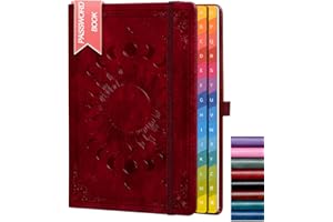 HwxBen Password Keeper Book: Colorful Alphabetical Tabs, Internet Address Log, Contacts, Anniversaries, Birthdays. Ideal for Home Office. Wine Red, A5 (5.7"×8.4")