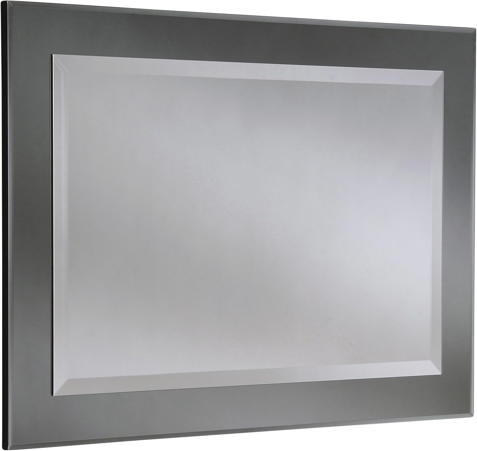 Yearn Glass Wall Bevelled Mirror, 66 x 91 cm, Smoked