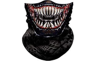 Obacle Skull Face Mask for Dust Wind Sun Protection Men Women Motorcycle Riding