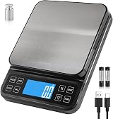 BOMATA Large Kitchen Scale 5kg 0.1g Precision USB Rechargeable Bakery Scale view 1