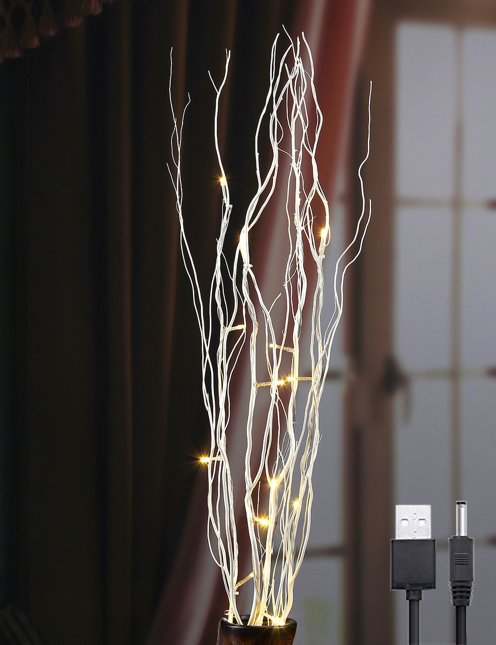 Lightshare 36inch 16led Natural Willow Twig Lighted Branch For