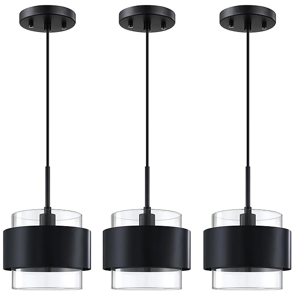 3 PACK 1 LIGHT HANGING KITCHEN ISLAND MODERN...