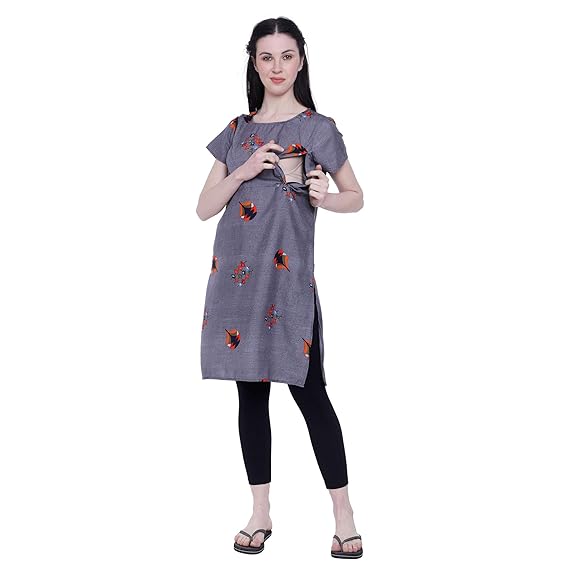 Women Feeding/Maternity Wear Kurti (Feed-59-Multicolor)