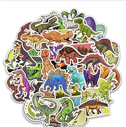 50 Unids Dinosaurio Pegatinas para Calcomanía Snowboard Laptop ...