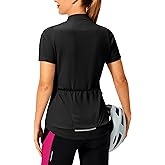 Women's Cycling Jersey Short Sleeve Bike Shirts Full Zipper Bicycle Biking Tops with Pockets Road Mountain Riding