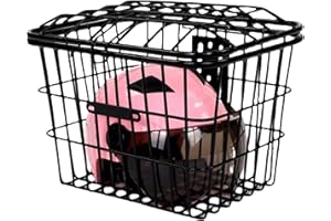 Basket for Bike, Bike Basket, Heavy Duty Metal Wire for Large Capacity Removable for Carrying Dogs, Pets, Grocery, Front