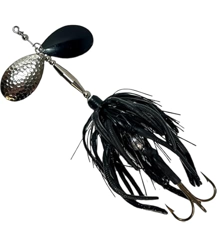 Leurre Bucktail Musky Leurre Bucktail Musqué 8,5 Po. Lames Doubles N° 8