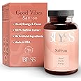 BLYSS Nutrition Saffron Supplements – Saffron Extract Pills for Women – Support Mood, Energy Boost, PMS, Mental Clarity & Metabolism - Non-GMO, Gluten Free, 60 Vegan Capsules