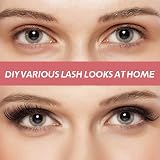 CNMTCCO Lash Clusters 120Pcs 8-16MM D Curl Fluffy Individual Wispy Reusable view 5