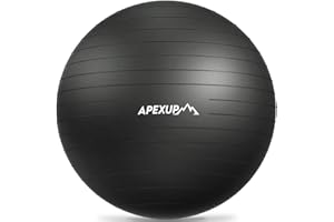 APEXUP Yoga Ball Exercise Ball Anti Slip Heavy Duty for Fitness, Balance & Core Workout