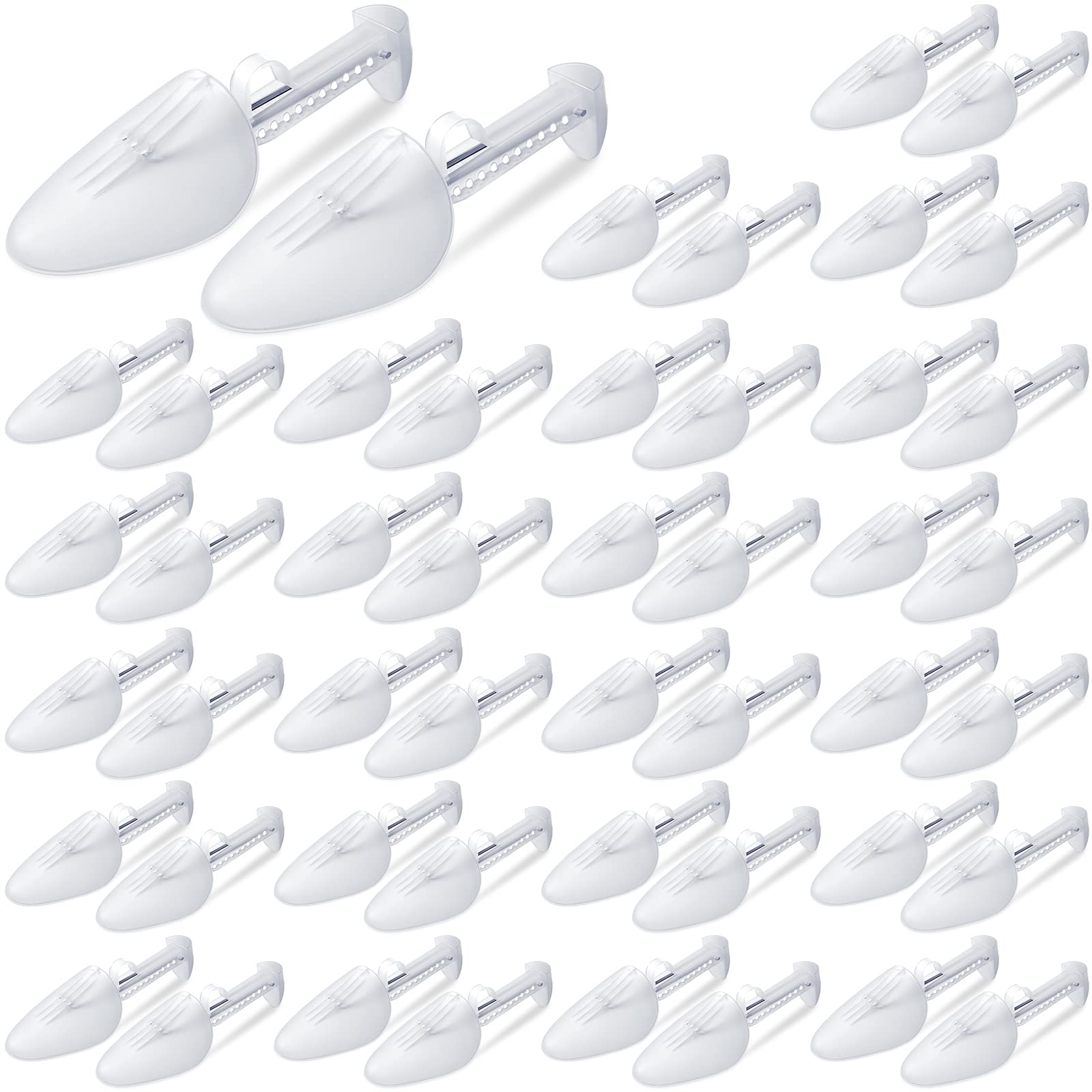Photo 1 of Honeydak 20 Pairs Plastic Shoe Tree Stretcher Sneaker Form Insert Adjustable Boot Shaper Holder Bulk(Men Style,39-46 Size)