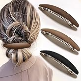 Markuii Large Hair Barrette 4 Inch No Slip Not Easy to Break French Matte Hair Clips for Women Thick to Thin Hair, 3 Pack