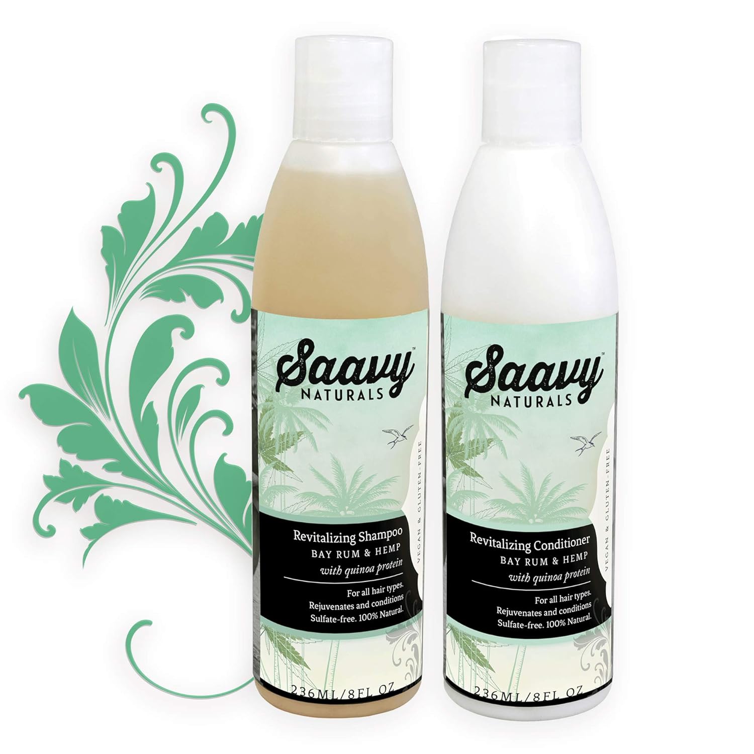 Revitalizing Shampoo Conditioner Set Organic Sulfate Free Vegan Hair Care Bay Rum Hemp 8oz Each #vegan #all #natural #shampoo #and #conditioner Revitalizing Shampoo Conditioner Set Organic Sulfate Free Vegan Hair Care Bay Rum Hemp 8oz Each