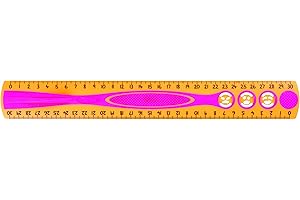 Maped Kidy'Grip Ruler, 30 Centimeters, Colour Will Vary (278649), Assorted Colors: Green, Orange or red