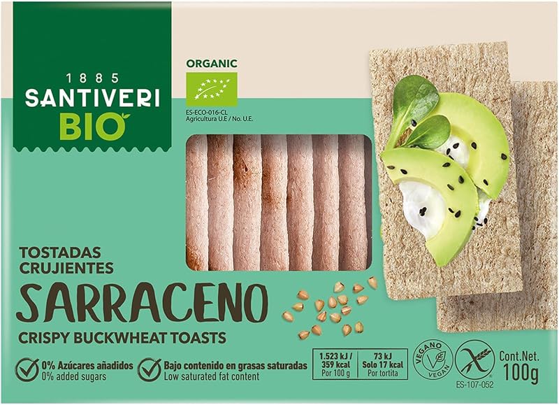- Tostadas Trigo Sarraceno Bio Sin Gluten - Veganas - 100 g