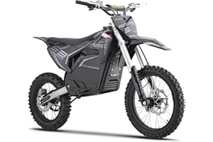 KOOZ 72v Pro 5000w Electric Dirt Bike for Adult,HP117E Electric-Motorcycle with 30AH Lithium Battery, Top Speed 50 MPH 40 Miles Range,Hydraulic Brakes Mountain Off-Road Ebike.