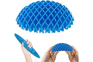 OYEFTP Fidget Worm Toy, Blue Worm Big Fidget Toys Adults and Teens, Funny Stretchy Sensory Stress Toys, Fidget Sensory Squeeze Toys, Relieves Stress and Anxiety Finger Toys for Teens with Autism ADHD