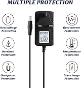 BakeWhiz 9V Guitar Pedal Power Supply 5.5x2.1mm 500mA for Boss ME-80 ME-25 view 3