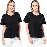 Fruit of The Loom Womens Short Sleeve Boyfriend T-Shirt, 2 Pack