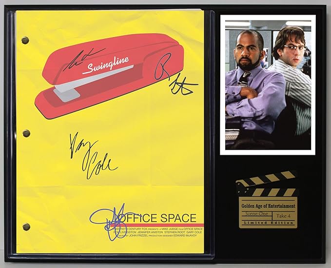 Amazon Com Office Space Reproduction Movie Script Cinema Display C3 Entertainment Collectibles