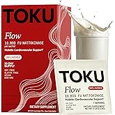 Toku Nattokinase 10,800 FU Supplement with Vitamin K2 MK7 & Oat Beta Glucan, Daily Circulation Support Powder, Plant-Based Drink Mix, Soy-Free, 30 Single-Serve Packets