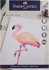Faber-Castell Creative Studio Acrylic Paint Pad A4 240 GSM 15 Sheets