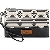 Wrangler Wristlet Wallet for Women Large Boho Clutch Purse Western Wallet Handbags for Travel,Gift