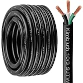 Kimbluth 10 Gauge 3 Conductor Wire SJTW Outdoor Extension Power Cable 10FT, 10/3 Wire Heavy Duty Pure Copper Electrical Wire