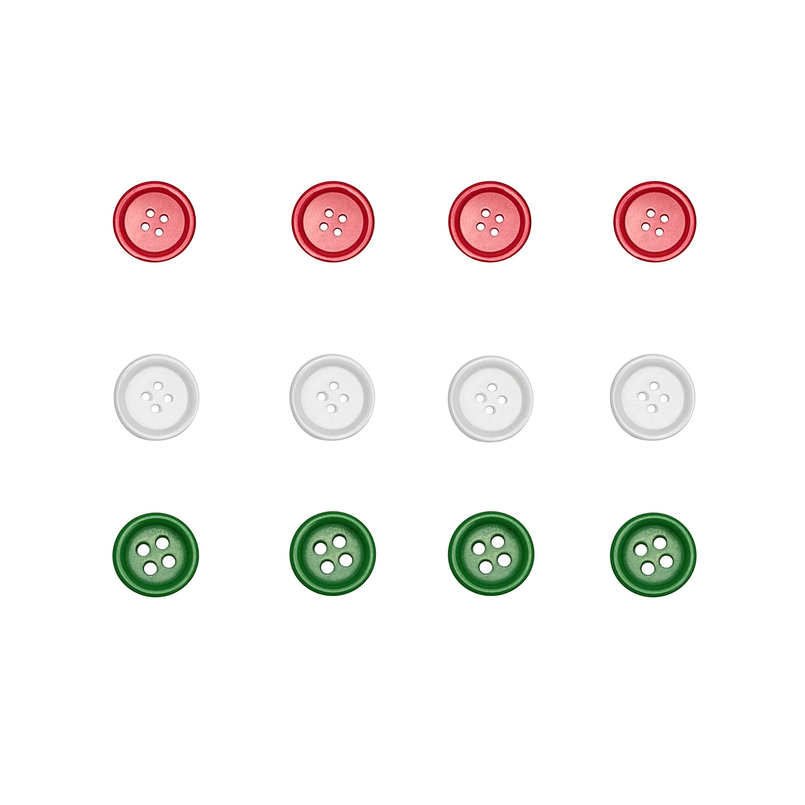Libiline 100pcs Resin Button Solid Color 4Holes