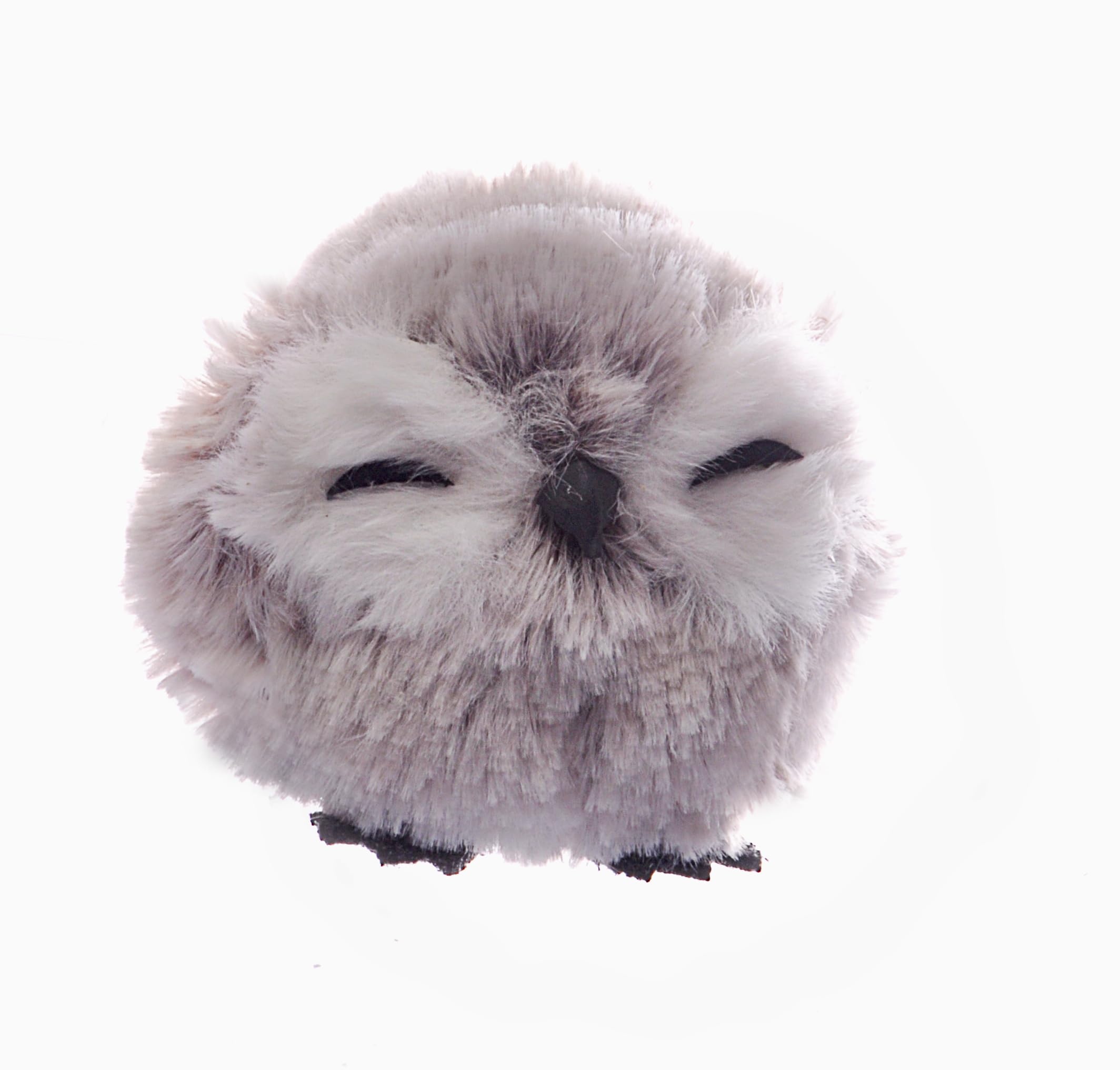 Owl Ball Cute (Ø7cm) hanging Christmas decoration, grey