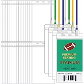 Patelai 30 Pcs Extra Large 4 x 8 Inch ID Badge Holders with Lanyard Bulk Clear Ticket Event Credential Badge Holders Waterproof ID Protector Sleeves for School Office Sporting Events Concert