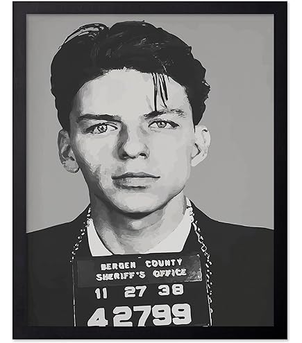 Amazon.com: VINTAGE PHOTO SINGER FRANK SINATRA NEW YORK FRAMED ART