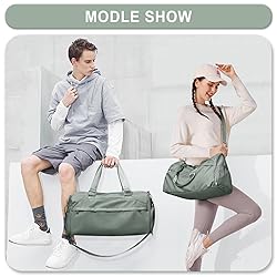 wassdins Gym Bag for Women Men, Sport Duffle Bag