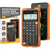 ROATEE Construction Calculator with Writing Tablet Industrial &amp; Scientific | Engineering Calculator for Contractor, Concrete Pocket Feet-inch-Fraction Calculators for Carpenter, Framer, Remodeler