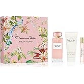 Oscar de la Renta New York Eau de Parfum 3 Piece Gift Set for Women - Perfume Spray 3.4 Fl. Oz, Purse Travel Spray 0.5 Fl. Oz, and Body Lotion 3.4 Fl. Oz.
