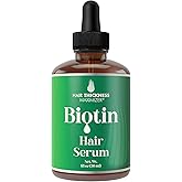Biotin Oil for Hair Growth. Strengthens & Hydrates Thinning, Dry Hair for a Healthier-Looking Scalp. For Women & Men – Vegan 1oz Serum