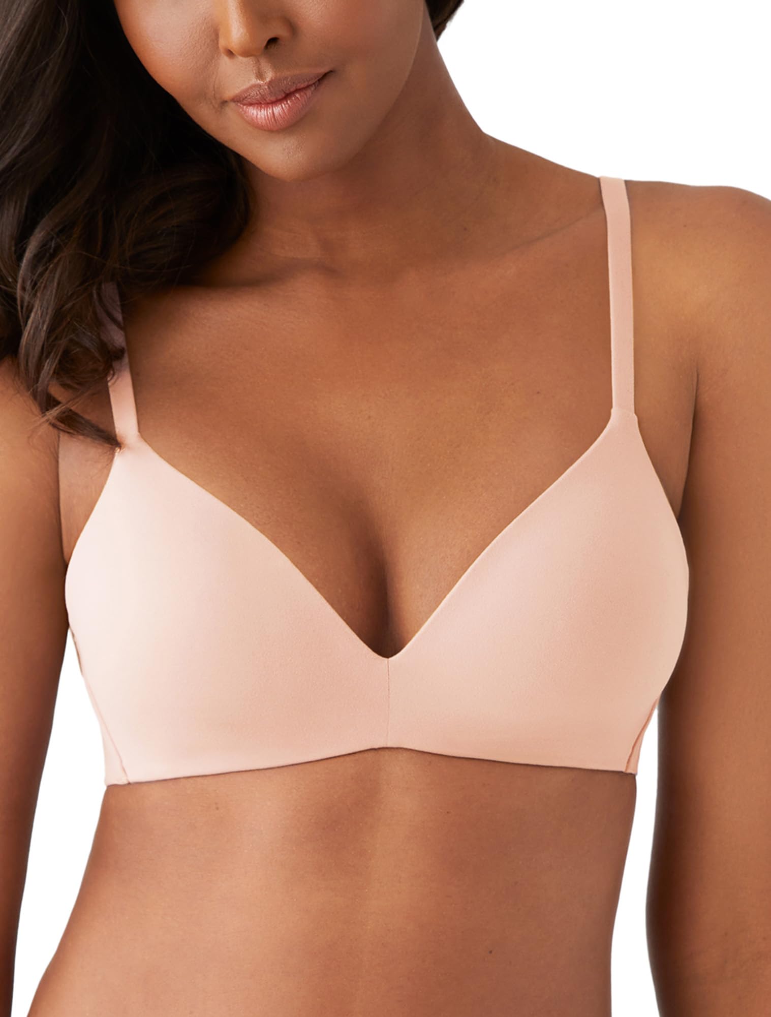 Wacoal Women’s How Perfect Lightly Padded Wire Free Mid Coverage T-Shirt Bra, 852189, Rose Dust, 34D
