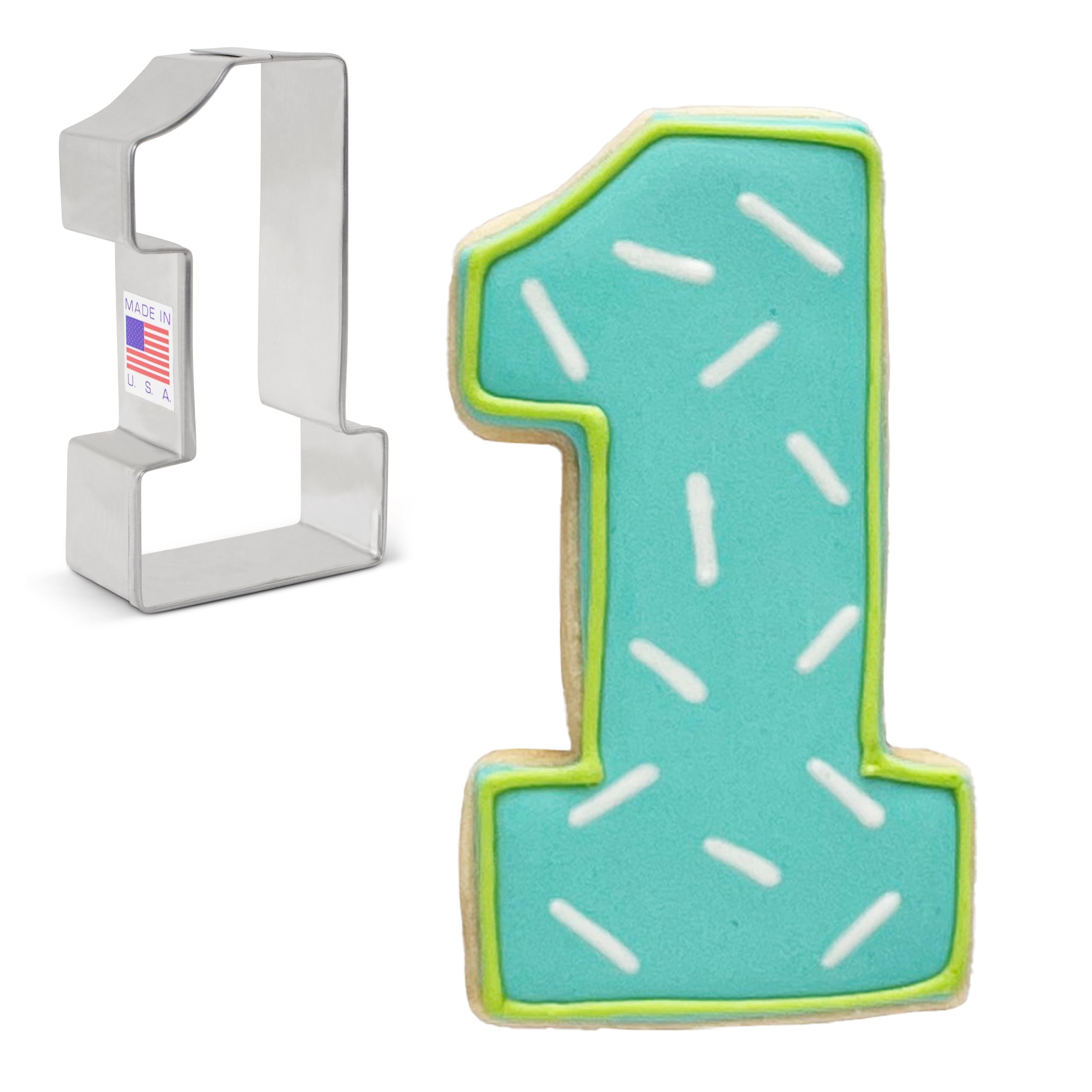 Number One / #1 Premium Cookie Cutter 8.3 cm, Made by Ann Clark