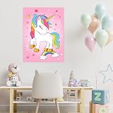 ASTARON Pin the Horn on the Unicorn Game 30 Horns Rainbow Party Supplies view 6