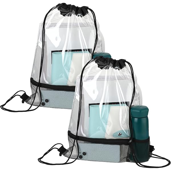 Clear Stadium Bag Clear Mini Backpack 9x7.5x2.8 Inches - Stadium Approved Transparent Bag For Concerts & Events Clear Backpack