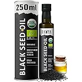 RAWYA Black Seed Oil - USDA Organic Certified - Cold Pressed - 8.4 Fl oz - Extra Virgin - Turkish Black Cumin Seed - Premium Nigella Sativa with Thymoquinone - Kalonji - Non-GMO, Gluten-Free - Nutritional Supplements - Extra Strong Taste